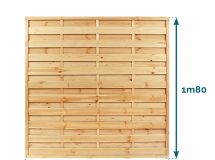 Ecran 'alterné' droit traité cl4 - 45x1800 en 1,80m