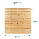 Ecran 'alterné' droit traité cl4 - 45x1800 en 1,80m