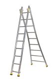 Échelle aluminium transformable T3 3 x 10 marches - haut. 5,65m
