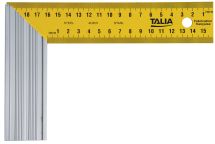 EQUERRE DROITE ET D'ONGLET LAME ACIER TALON ALU 300MM