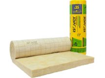 Rouleau de laine de verre ISOCONFORT 35 - long. 7m x larg. 1,2m x ep. 80mm - R = 2,25