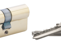 Cylindre anti-arrachement 30x30mm en laiton avec 3 clés