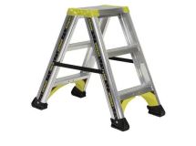Marchepied double accès ALPHA 3 marches - haut. 2,20m