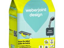Mortier de jointoiement décoratif WEBERJOINT DESIGN E10 gris granit sac 5kg