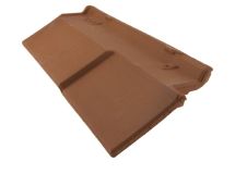 Rive bardelis gauche Romane Canal terre cuite Vieilli Languedoc - long. 46,8 cm x larg. 18 cm