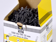 VIS TTPC 25 MM EN BOITE DE 1000 (ATTENTION NOUVEAU PACKAGING)