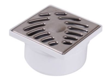 SIPHONNETTE DIAMETRE 40/50 GRILLE INOX 10X10 - SIHJ10I