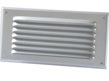 GRILLE PERSIENNE ALU GRIS ANTI INSECTE DIMENSION 10X20 - 1LM1020G