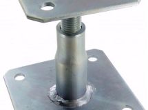 PIED DE POTEAU REGLABLE 100/150 NOIR