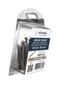 Blister de 50 vis inox brun foncé 5x50mm.jpg