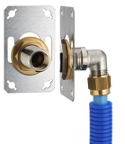 FIXSYSTEM platine simple ˗ PER à compression Ø16 M.20x27-F.15x21 plaquette 1 pièce
