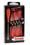 JEU 8 TOURNEVIS ROUGE (4F+2PH+2PZ) REDGRIP