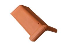 Faitière de 40 universelle terre cuite rouge - long. 45 cm x larg. 25,5 cm