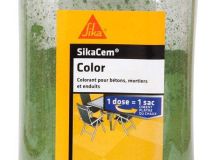 Colorant en poudre pour ciment, chaux et plâtre SikaCem color Vert 900gr