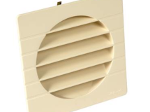 GRILLE EXTERIEURE POUR TUBE DIAMETRE 125 AVEC ANTI INSECTE SABLE - GETM125