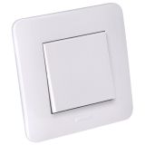 APPAREILLAGE ENCASTRE GAMME CASUAL COMPLET INTERRUPTEUR VA ET VIENT BLANC BRILLANT