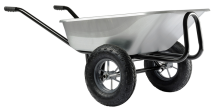 Brouette EXPERT TWIN PREMIUM 150 GALVA ROUE GONFLEE