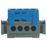 BORNIER NEUTRE BLEU 4 BORNES 16MM²