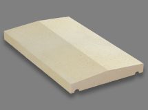 éléments pour piliers et murets DESSUS 2PENTES 30 L50 BLANC CASSÉ