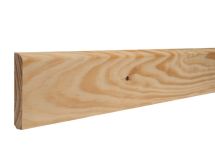 Plinthe bord arrondi raboté pin sans nœud - long. 2000 mm x larg. 100 mm x ep. 10 mm