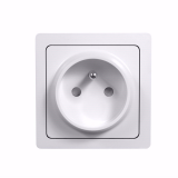 BLOK PRISE 2P+T BLANC