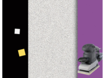 BLISTER 5 PATINS AUTO AGRIPANT PERFORES 2X5 +2X2 CORINDON BLANC ANTI-ENCRASSANT115X230 GRAIN 80