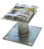 PIED POTEAU FIXE 48x100 + FIXATIONS Bte 10