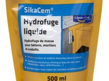 Hydrofuge de masse SikaCem Hydrofuge liquide