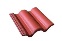Tuile plein ciel béton rouge sienne - long. 42 cm x larg. 33 cm