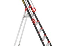 Escabeau aluminium simple PRO'UP 6 marches - haut. 3,2m