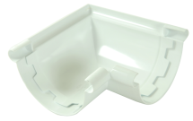 ANGLE DE GOUTTIERE A COLLER A 90° POUR PROFILE LG25 BLANC - ANC25B