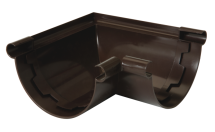 ANGLE DE GOUTTIERE A COLLER A 90° POUR PROFILE LG25 MARRON - ANC25M