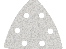 BLISTER 5 PATINS AUTO-AGRIPANT PERFORES 6 TROUS CORINDON BLANC ANTI-ENCRASSANT 93X93X93 GRAIN 40