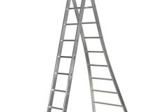 Échelle aluminium transformable T2 2 x 10 marches - haut. 3,75m