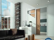 Châssis à galandage Sillage INITIAL simple vantail 2040x630mm