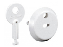 4 PROTEGE-PRISE A CLE POUR PRISE 2 PÔLES + TERRE