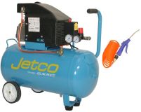 Compresseur JETCO 50-15 + tuyau + souflette - 2 CV - 50 L - 8 bar